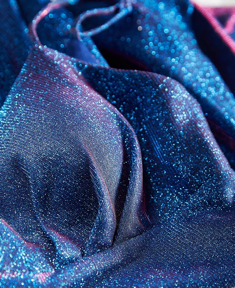 B Darlin Juniors' Glitter-Knit Skater Party Dress