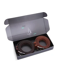Mio Marino Men's Dual Loop Leather Belt, 2 pack