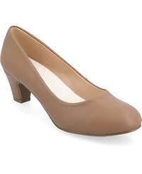 Journee Collection Women's Luu Round Toe Pumps