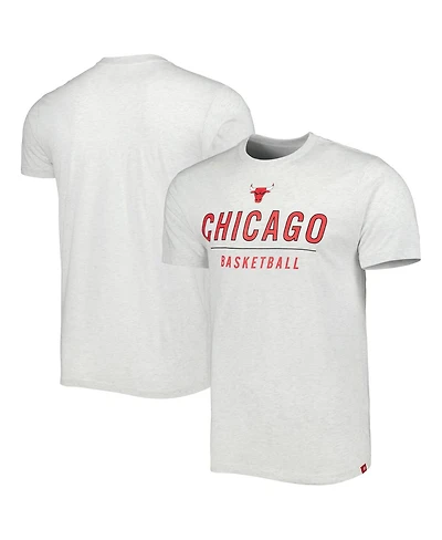 Men's Sportiqe Ash Chicago Bulls Turbo Tri-Blend T-shirt