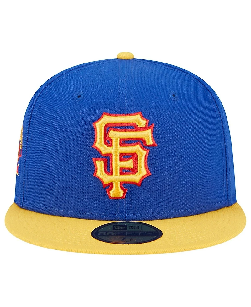 Men's New Era Royal, Yellow San Francisco Giants Empire 59FIFTY Fitted Hat