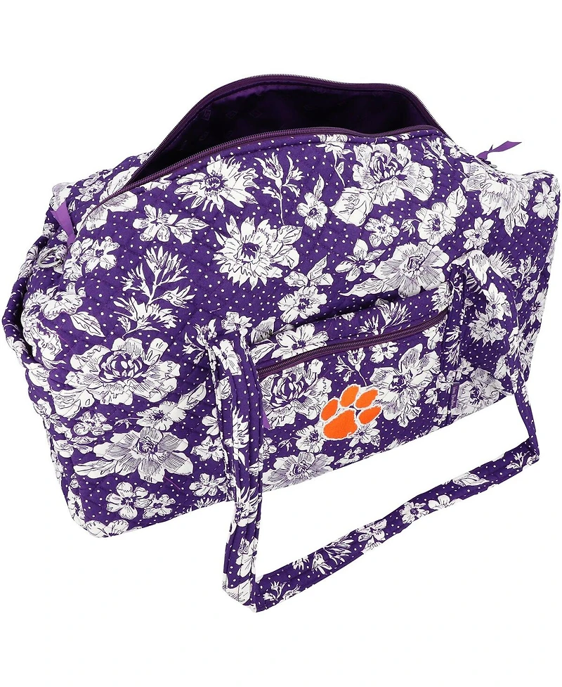 Men's and Women's Vera Bradley Clemson Tigers Rain Garden Large Travel Duffel Bag