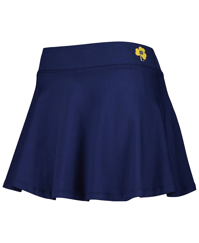 Women's ZooZatz Navy Notre Dame Fighting Irish Flowy Skort