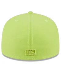 Men's New Era Neon Green Los Angeles Dodgers 2023 Spring Color Basic 59FIFTY Fitted Hat