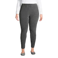 Lands' End Plus Sport Knit High Rise Corduroy Leggings