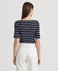 Lauren Ralph Striped Boatneck Top