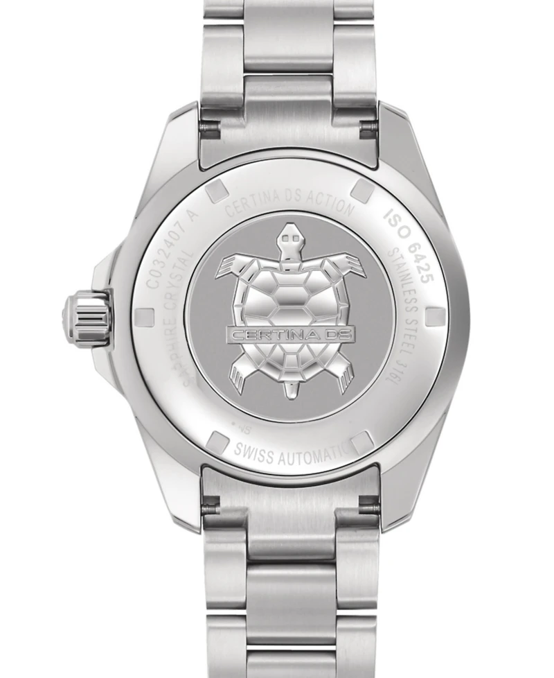 Certina Men's Swiss Ds Action Stainless Steel Bracelet Watch 43mm