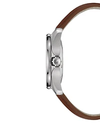 Certina Men's Swiss Automatic Ds Action Brown Leather Strap Watch 41mm