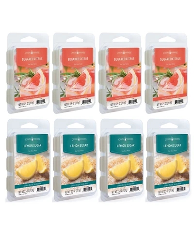 Sugared Citrus and Lemon Sugar 2.5 oz Wax Melts, Set of 8
