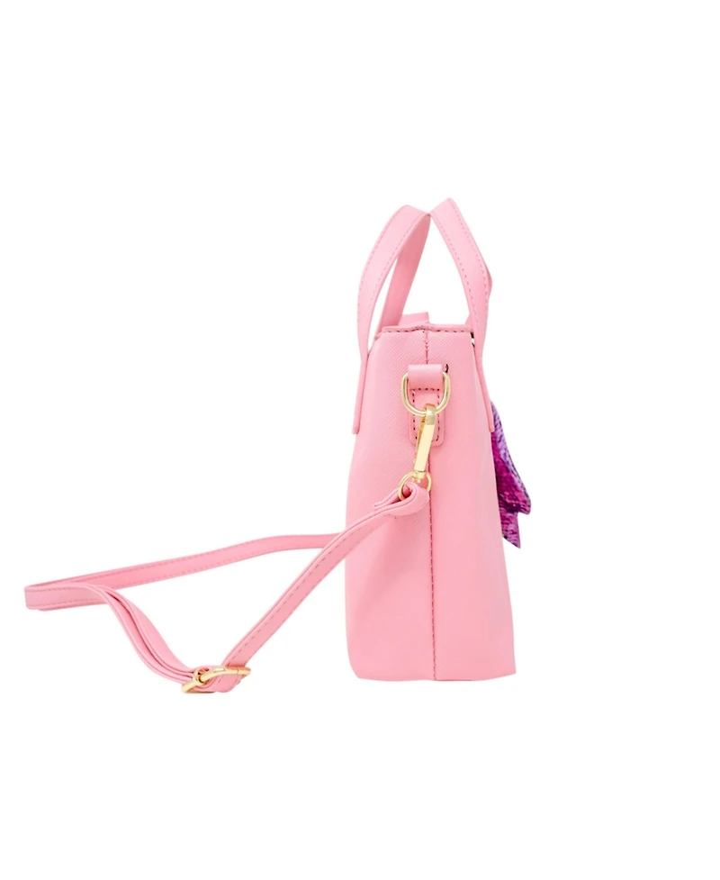 Tiny Treats Girls Pink Leather Tote Bag