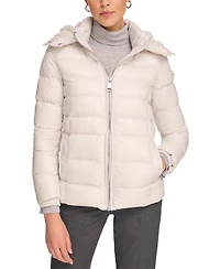Calvin Klein Women's Shine Hooded Down Puffer Coat