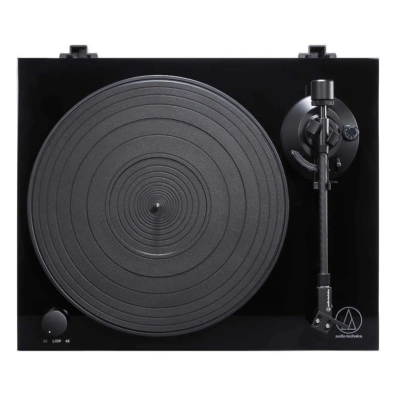 Audio-Technica At-LPW50PB Fully Manual Belt-Drive Turntable (Piano Black)