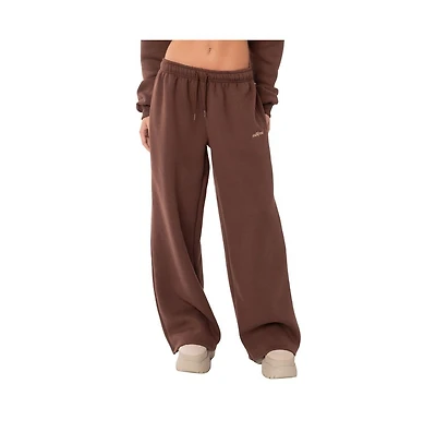 Edikted Women's Brenna low rise wide sweatpants