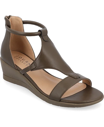 Journee Collection Women's Trayle Wedge Sandals