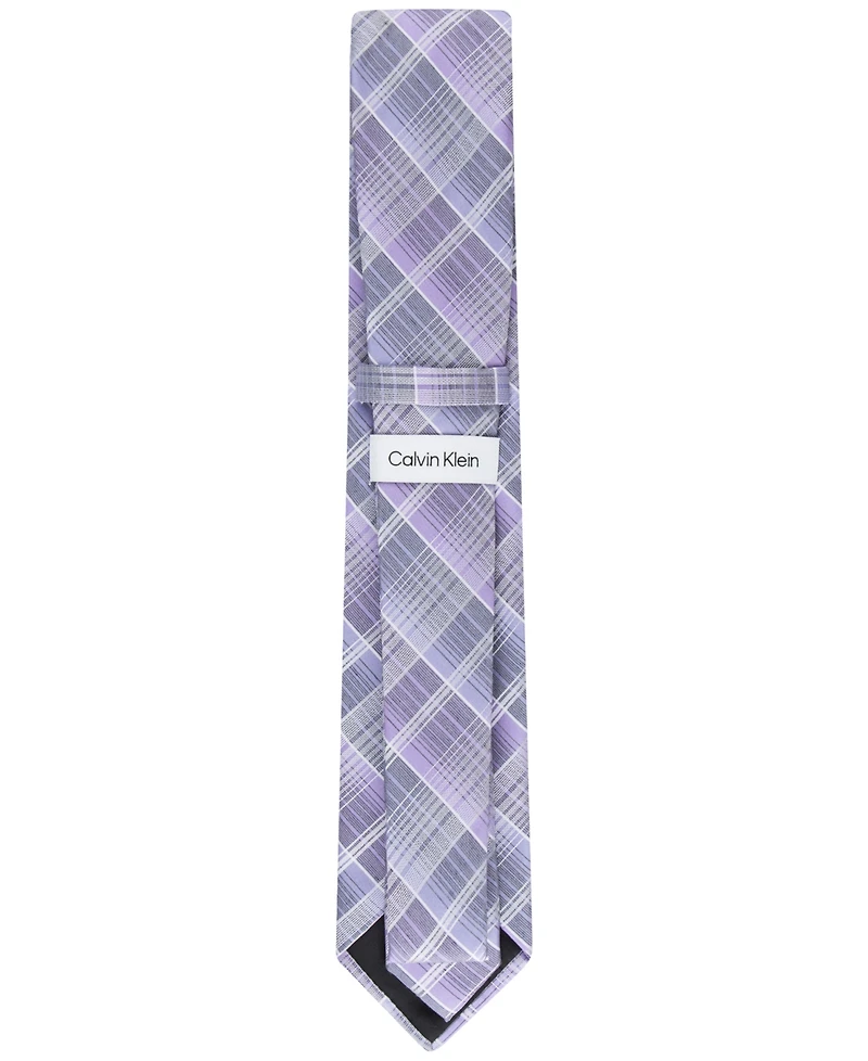 Calvin Klein Men's Ombre Plaid Tie