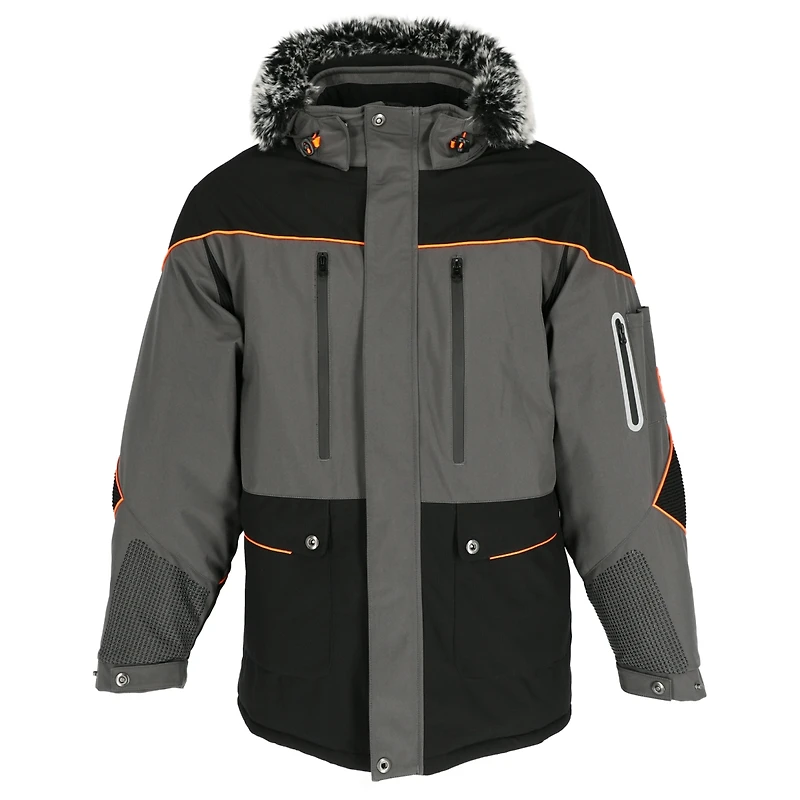 RefrigiWear Big & Tall PolarForce Parka Insulated Winter Jacket, -40°F Comfort Rating, Water-Repellent Wind-Tight