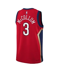 Big Boys and Girls Jordan C.j. McCollum Red New Orleans Pelicans 2022/23 Swingman Jersey - Statement Edition