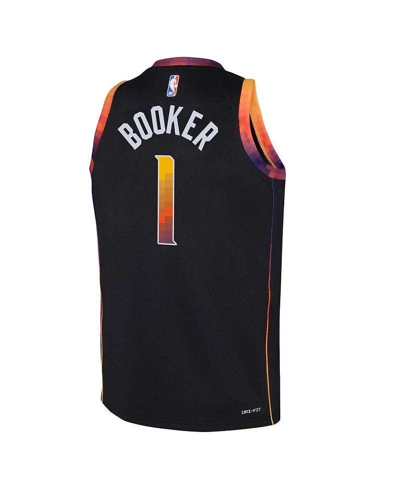 Big Boys and Girls Jordan Devin Booker Black Phoenix Suns 2022/23 Swingman Jersey - Statement Edition