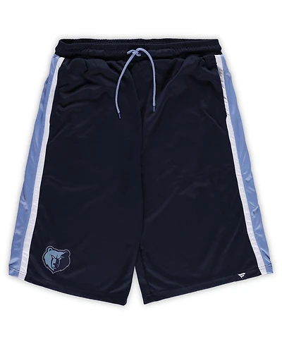 Men's Fanatics Navy Memphis Grizzlies Big and Tall Referee Iconic Mesh Shorts