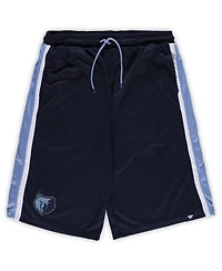Men's Fanatics Navy Memphis Grizzlies Big and Tall Referee Iconic Mesh Shorts