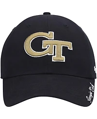 Women's '47 Brand Navy Georgia Tech Yellow Jackets Miata Clean Up Logo Adjustable Hat