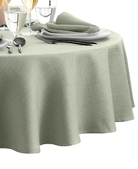 Laurel Solid Texture Water and Stain Resistant Tablecloth