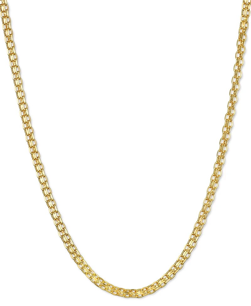 16" Bismark Link Chain Necklace (1-1/2mm) in 14k Gold