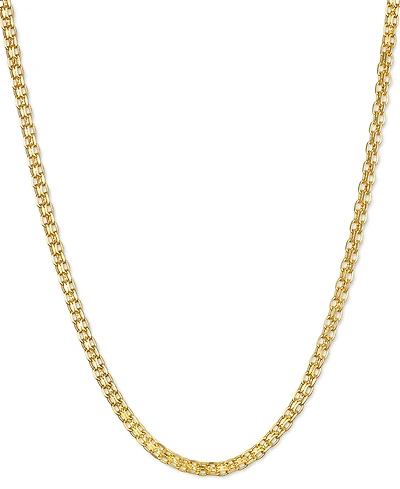 16" Bismark Link Chain Necklace (1-1/2mm) in 14k Gold