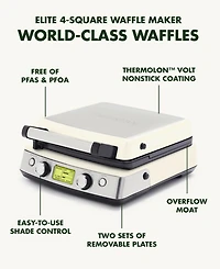 GreenPan Elite 4-Square Nonstick Belgian & Regular Waffle Maker