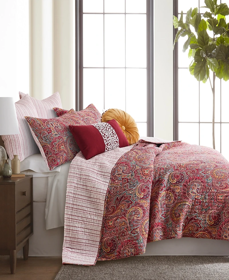 Levtex Kimpton Embroidered Decorative Pillow, 12" x 24"