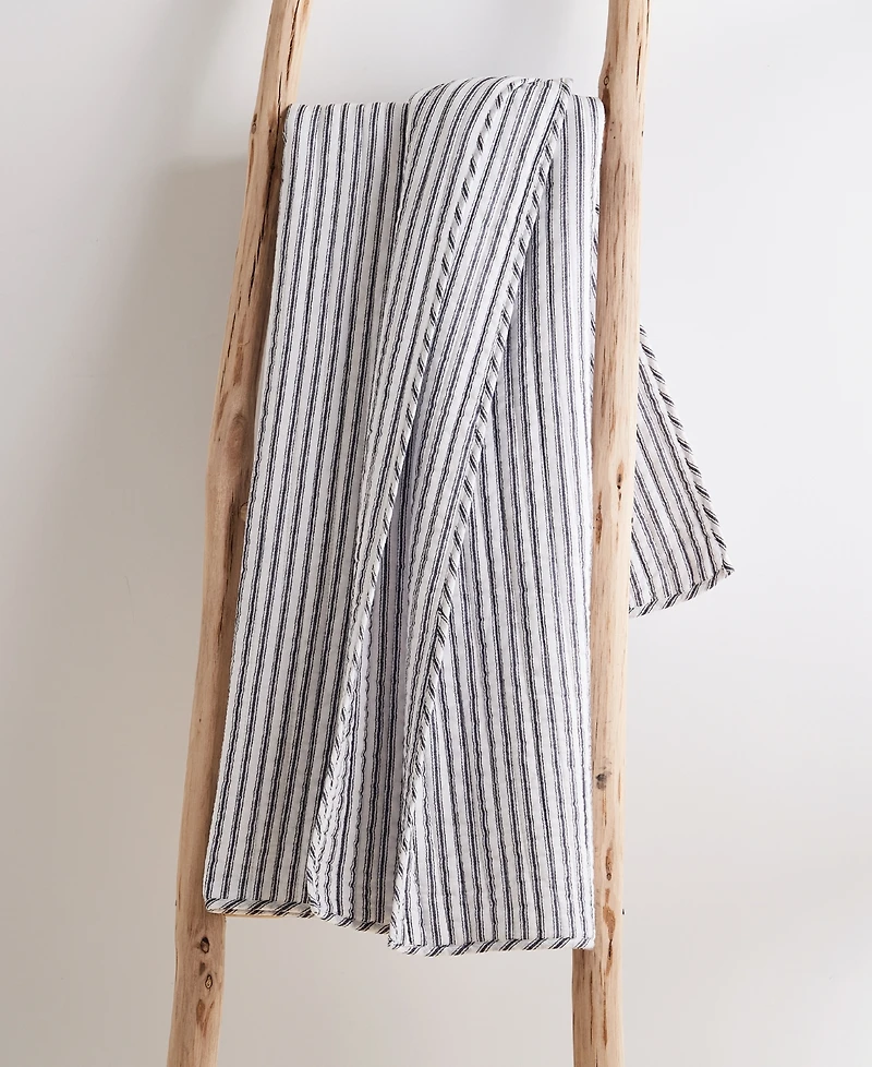 Levtex Tobago Stripe Reversible Quilted Throw, 50" x 60"