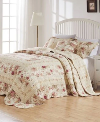 Greenland Home Fashions Antique Rose 100 Cotton Traditional Bedspread Set