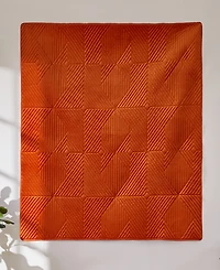 Greenland Home Fashions Riviera Velvet Finely Stitched Quilted Throw, 50"x60"