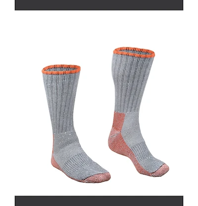 RefrigiWear Men's Leather Boot Sock - Merino Wool, Moisture-Wicking, Reinforced Toe & Heel, Arch Support
