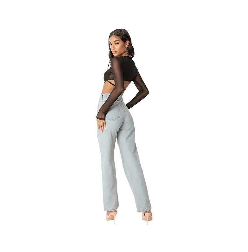Women's Mesh Top With Cups