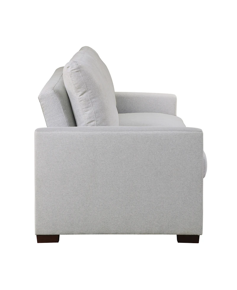 White Label Aragon 77" Convertible Studio Sofa with Pull-Out Bed