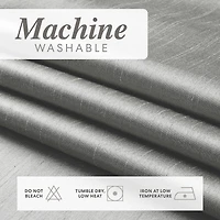 GoodGram Montauk Accents 2 Pack Ultra Luxurious Faux Silk Sheer Grommet Top Curtain Panels