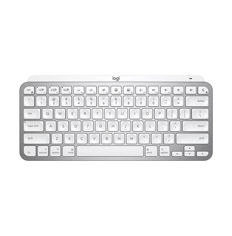 Logitech Mx Keys Mini Tkl Bluetooth Keyboard For Apple mac Os, iPad Os - Pale Gray