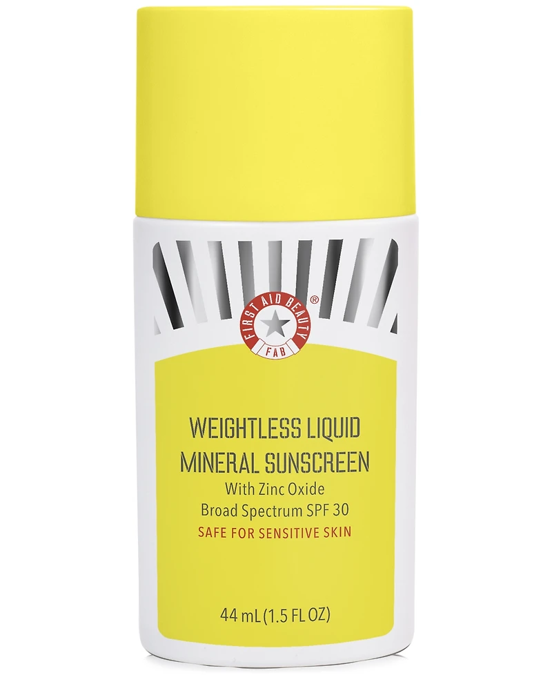 First Aid Beauty Weightless Liquid Mineral Sunscreen Spf 30, 1.5 oz.