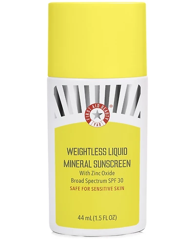 First Aid Beauty Weightless Liquid Mineral Sunscreen Spf 30, 1.5 oz.