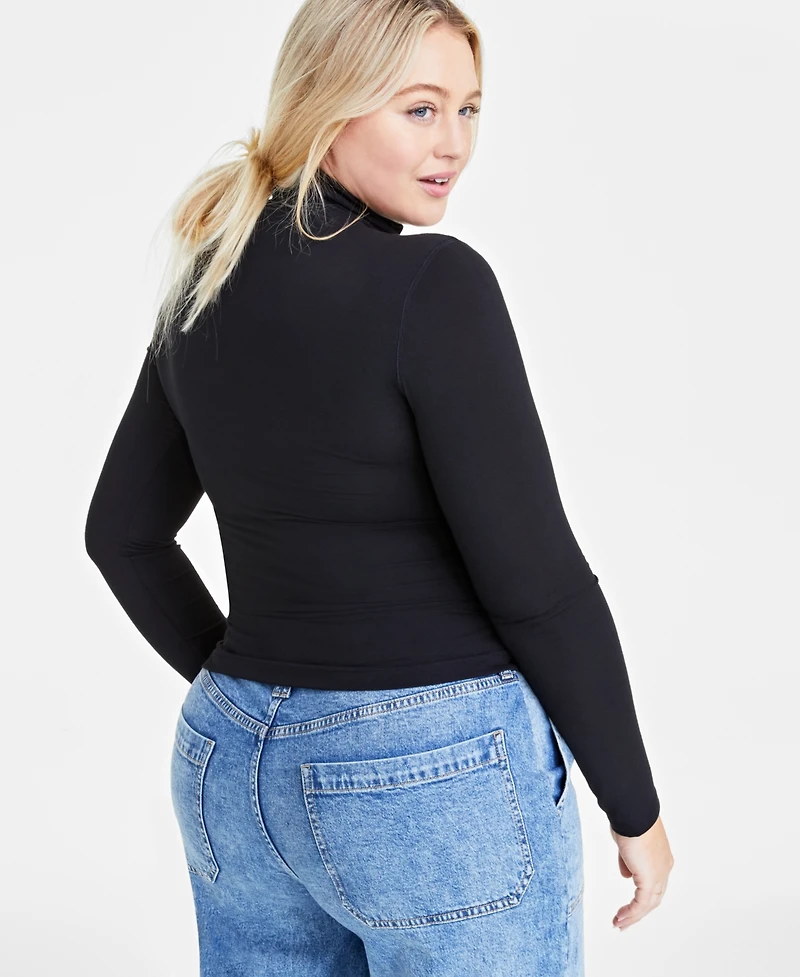 On 34th Women's Modal Long Sleeve Turtleneck, Created for Macy's