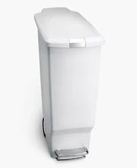 simplehuman 40 Liter Plastic Slim Rectangular Step Kitchen Trash Can