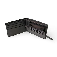 Club Rochelier Men's Slim Wallet with Zippered Pocket