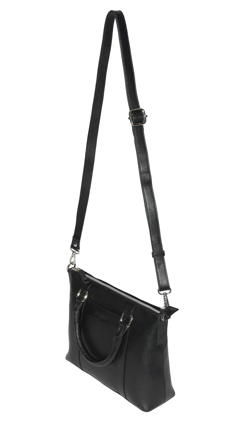 Club Rochelier Leather Crossbody Bag with Top Handles