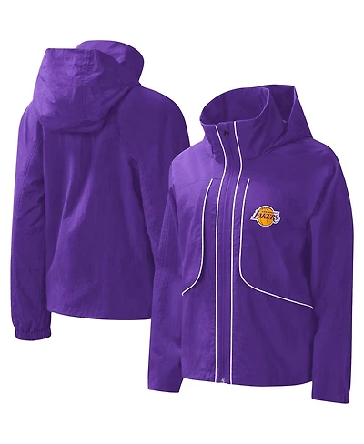 Women's G-iii 4Her by Carl Banks Purple Los Angeles Lakers Last Shot Full-Zip Jacket