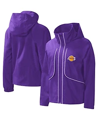 Women's G-iii 4Her by Carl Banks Purple Los Angeles Lakers Last Shot Full-Zip Jacket