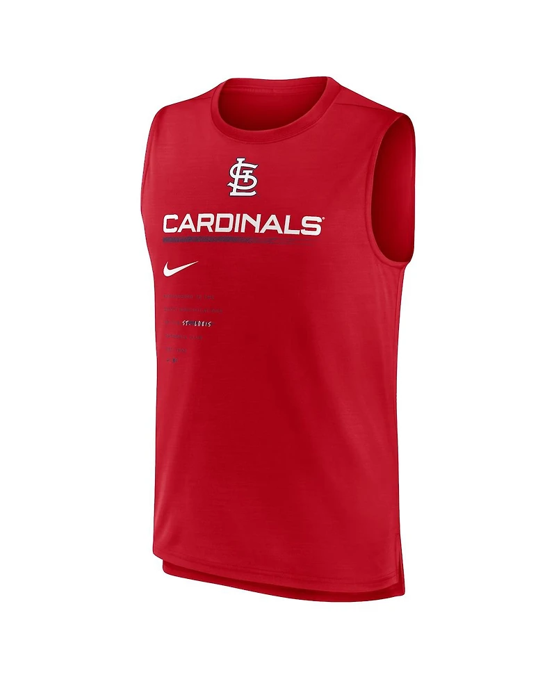 Men's Nike Red St. Louis Cardinals Exceed Performance Tank Top