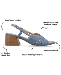 Journee Collection Women's Kirsi Square Toe Sandals