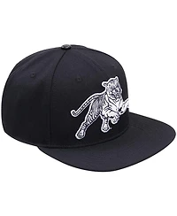 Men's Pro Standard Black Jackson State Tigers Arch Over Logo Evergreen Snapback Hat