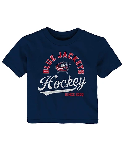 Infant Boys and Girls Navy Columbus Blue Jackets Take The Lead T-shirt